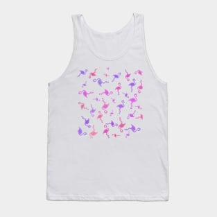 flamingo art pattern Tank Top